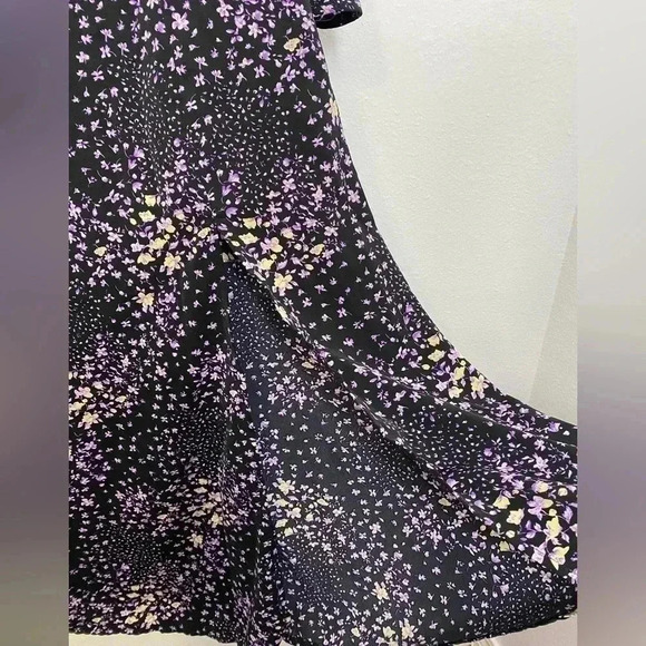 ASOS Missguided Midi Tea Dress Button Detail Ditsy Floral Print - Picture 6 of 8